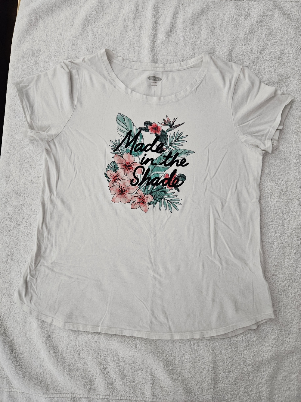 Made in the Shade Floral Graphic Tee - White